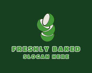 Green Fresh Coconut logo design