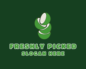 Green Fresh Coconut logo design