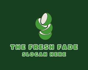 Green Fresh Coconut logo design