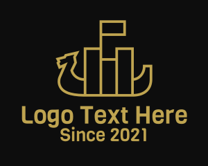 Ancient Viking Warship  logo