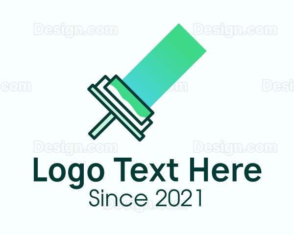 Gradient Paint Roller Logo