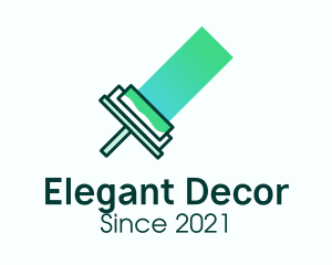 Gradient Paint Roller logo design
