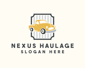 Retro Car Truck logo design