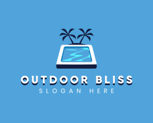 Vacation Swimming Pool logo design