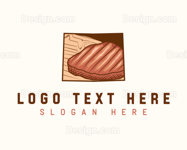 Wyoming Meat Steak Logo