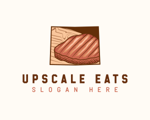 Wyoming Meat Steak logo design