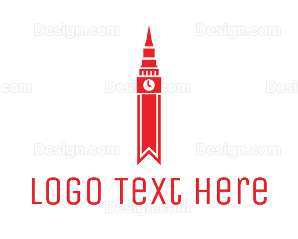 Red Clock Tower Logo