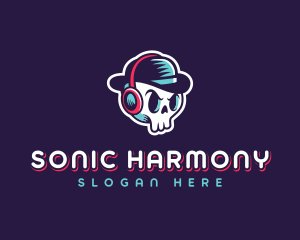 Skull Fedora Broadcasting logo design