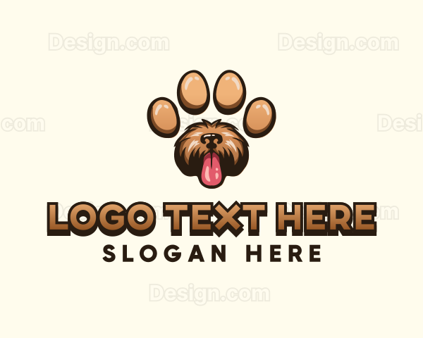 Paw Print Dog Logo