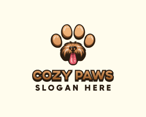 Paw Print Dog logo design