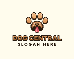 Paw Puppy Dog logo design