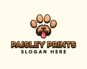 Paw Print Dog logo design