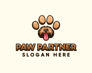 Paw Print Dog logo design