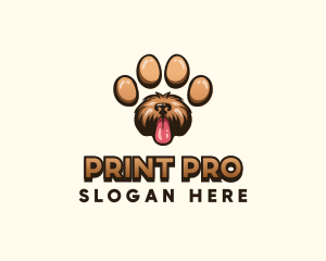 Paw Print Dog logo design