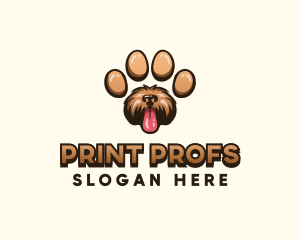 Paw Print Dog logo design