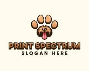 Paw Print Dog logo design