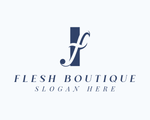 Fashion Boutique Letter F logo design