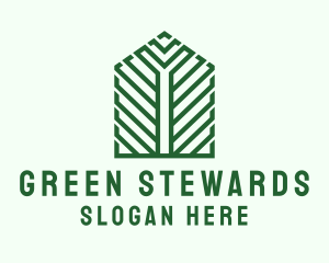 Green Building Structure  logo design