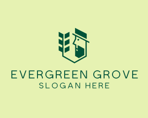 Green Gardener Man logo design