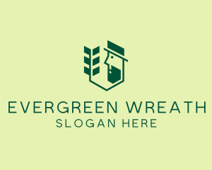 Green Gardener Man logo design