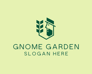 Green Gardener Man logo design