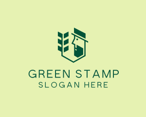 Green Gardener Man logo design