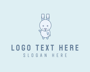Cute Dancing Rabbit logo