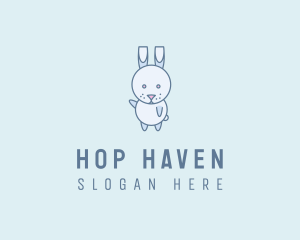 Cute Dancing Rabbit logo