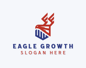 Military Eagle Shield logo design