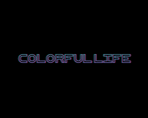 Neon Color Split Club Party logo design