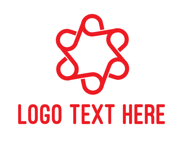 Red Flower logo example 4