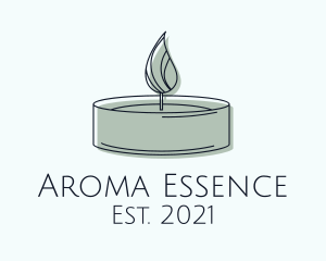 Scented Tealight Candle logo design