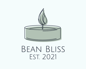 Scented Tealight Candle logo design