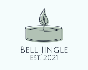 Scented Tealight Candle logo design