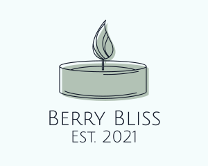 Scented Tealight Candle logo design