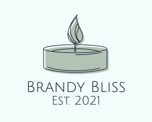 Scented Tealight Candle logo design