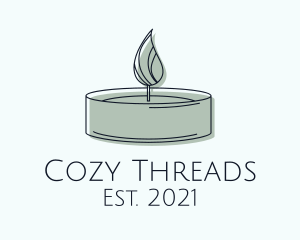 Scented Tealight Candle logo design