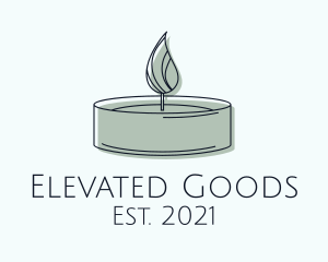 Scented Tealight Candle logo design