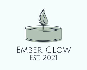 Scented Tealight Candle logo design