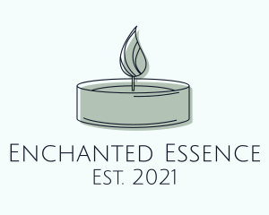 Scented Tealight Candle logo design