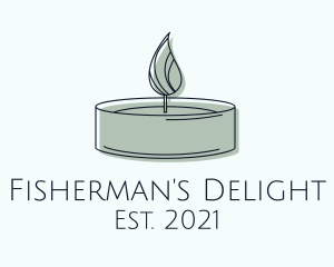 Scented Tealight Candle logo design