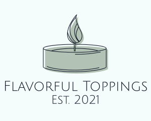 Scented Tealight Candle logo design