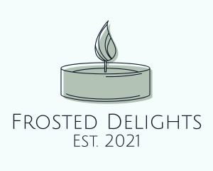 Scented Tealight Candle logo design