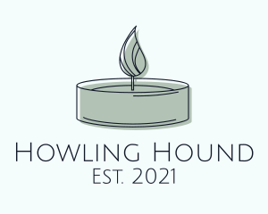 Scented Tealight Candle logo design