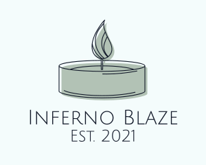 Scented Tealight Candle logo design