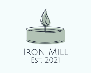 Scented Tealight Candle logo design