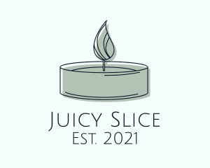 Scented Tealight Candle logo design