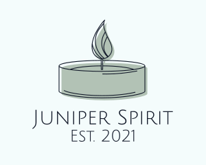 Scented Tealight Candle logo design