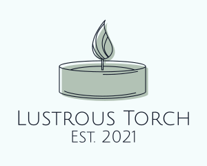 Scented Tealight Candle logo design