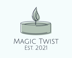 Scented Tealight Candle logo design